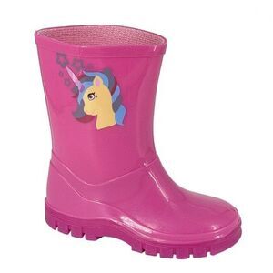StormWells Girls Fantasy Unicorn Wellington Boots / Pink